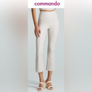 NWOT High rise /flare pleather pants